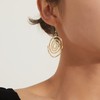 Chunky Dangle Statement Earrings for Women Teen Girls,14K Gold Bohemian