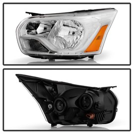 ACANII - For [Halogen Type] 2015-2023 Ford Transit 150 250 350 350HD Chrome Trim Headlight Headlamp - Driver Side