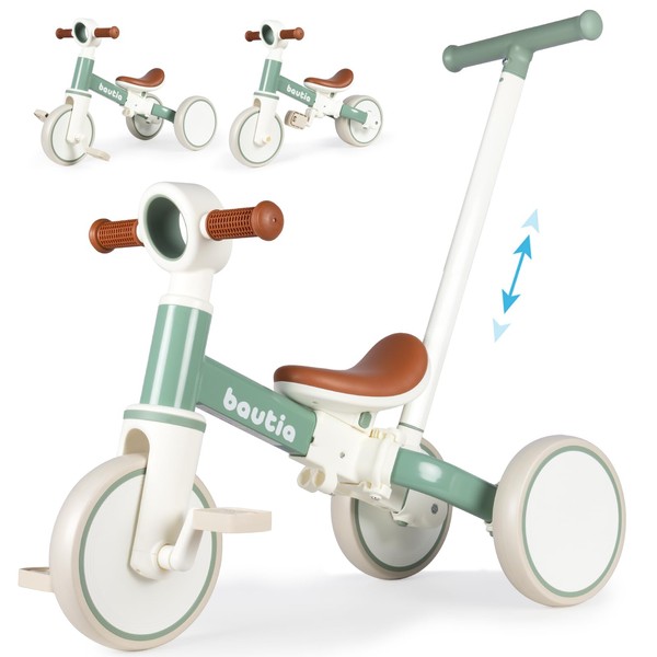 Bautia Kids Tricycle for Toddlers 1-3 with Push Handle, 5
