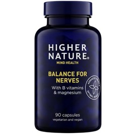 Higher Nature Balance for Nerves - B Vitamins & Magnesium - 90 Capsules