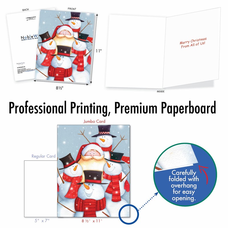 The Best Card Company - Big Group Christmas Card (8.5