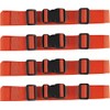 MAGARROW 2" Utility Luggage Straps with Buckle Adjustable, 4-Pack (Orange,