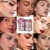 Jutqut 16 Colours Blush Contour Highlighter Makeup Palette with Brush,