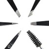 Tweezers Set - Professional Eyebrow Tweezers Set with Scissors &