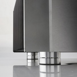 berjalan 4Piece HiFi Speaker Isolation Feet Cushion Pads Aluminum Vibration Dampener 40X23mm Silver