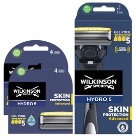 Wilkinson Pack Sword Hydro 5+8 Energizer Mint Razor Blades. 5 Blade Razor with Shock Absorption Technology