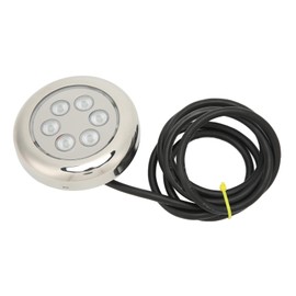 Luces LED para barcos subacuáticos,Luz LED subacuática de 3,5 pulgadas con montaje en superficie, IP68, resistente al agua, 12 V a 24 V CC, para yates, embarcaciones marinas