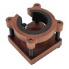 Bear-shaped coffee filter holder made of wood, sturdy tamper stand