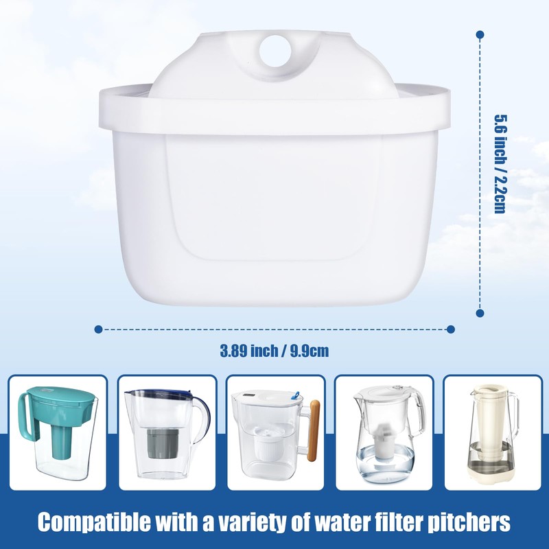 Water Filter Cartridges for Drinking Water Jug: Pack of 6