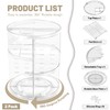 VNIMTI 2 Pack Rotating Makeup Organizer for Vanity, Large Cpacity