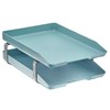 Acrimet Traditional Letter Tray 2 Tier Front Load Plastic Desktop