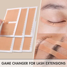 Embagol 800 Pcs Eyelash Extension Tape Lash Tape for Eyelash Extensions Sensitive Under Eye Tape Breathable Micropore Medical Tape for Individual Eyelash Extension Supplies