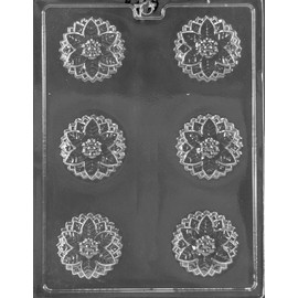 Grandmama's Goodies C467 Christmas Poinsettia Cookie Chocolate Soap Mold with Exclusive Molding Instructions