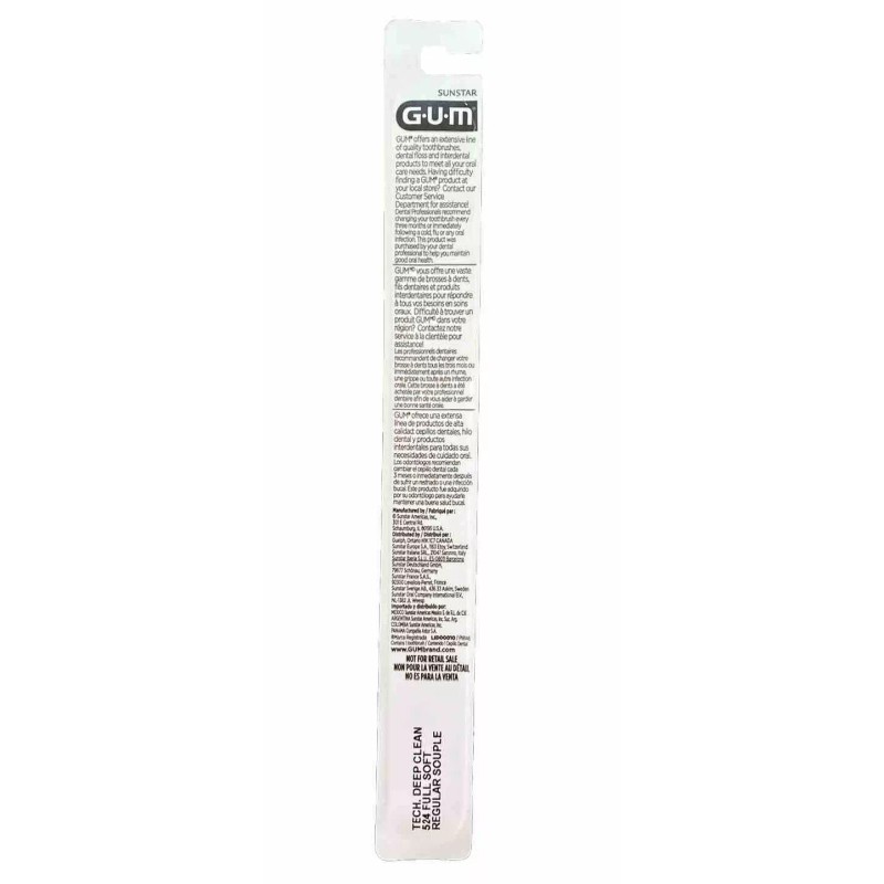 GUM 6 Pack GUM Technique Deep Clean Soft Toothbrush -