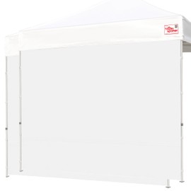 Tradesparker 10x10 Pop Up Canopy Wall Instant Canopy SunWall Sidewall Canopy Tent Sidewalls for 10x10 Pop Up Canopy Tent,2 Pack Sidewall Only,White