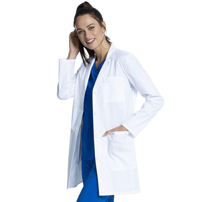CHEROKEE Project Lab Women's 33" Lab Coat, CK452, XXS, White