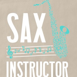 CafePress Saxophonist Sax Instructor Saxophone Kitchen Apron with Pockets, Grilling Apron, Baking Apron