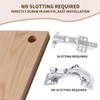 2pcs 170 Degree Hydraulic Cabinet Door Hinges, Adjustable Lazy Susan
