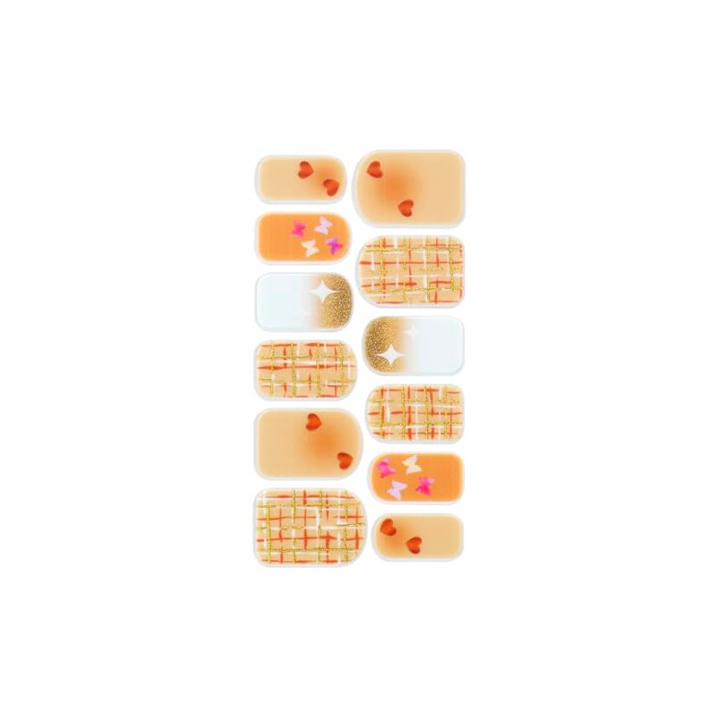 Nailholic Pressurized Nail Stickers 04 Explosive Orange 12 Sheets