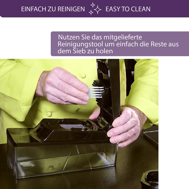 Mastrad Mandoline Slicer with Safety Hand Guard, Black