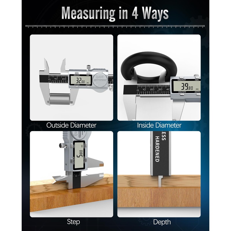 Housolution Digital Caliper 12 Inch, (ABS) Absolute Scale Caliper, IP54
