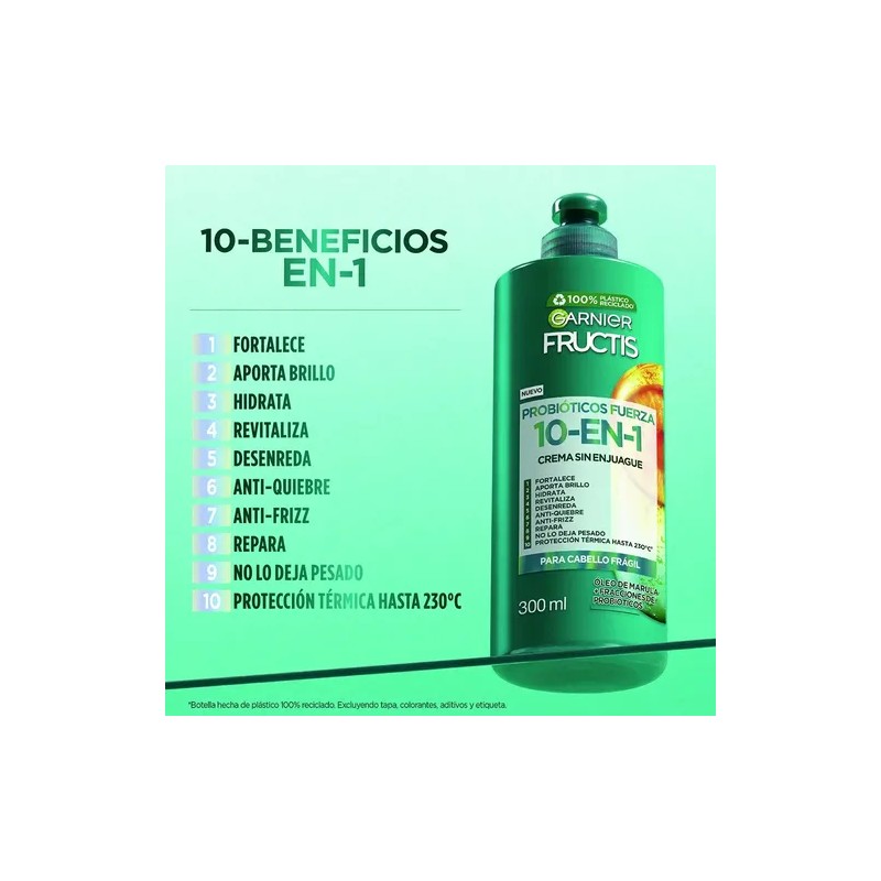 Kit Shampoo Garnier Fructis Probioticos Rutina 2 Pasos