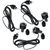 Set of 3 LED source stone lighting, warm white, 12