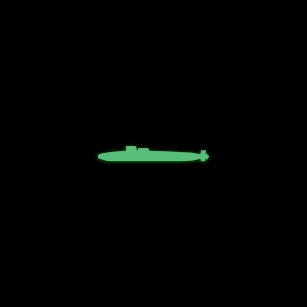 Military Submarine Navy Ship Glow in The Dark Sticker Decal