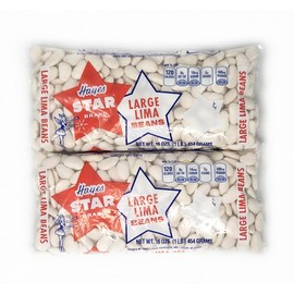2 Pack of Beans Hayes Star Brand (16oz, Large Lima Beans)