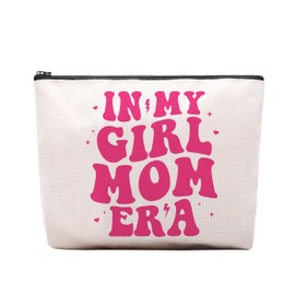 CEASQVAA New Mom Gifts Makeup Bag, Best Gifts for Expecting Mom, First Time Mom Gifts from Daughter, In My Mom Era Makeup Cosmetic Bag Pouch