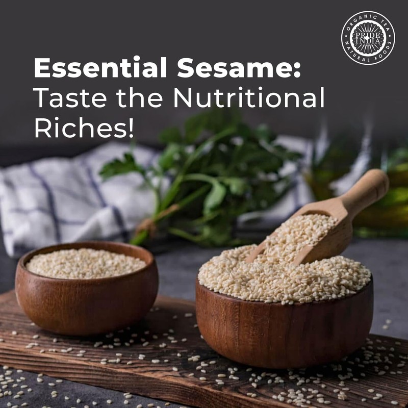 Pride Of India - White Sesame Seeds Unhulled - Calcium
