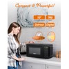 COMMERCIAL CHEF 0.7 Cubic Foot Microwave with 10 Power Levels,