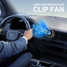 Portable Fan for Car - Air Vent Car Fan with 3 Modes - Portable Auto Accessories, Vehicle Cooling Tool for Commuting, Business Trip, Travel, Daily Life