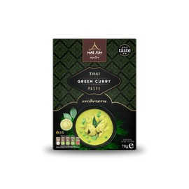 Traditional Thai Green Curry Paste (3 packs x 70g) by Mae Jum | Great Taste Award Winner 2020