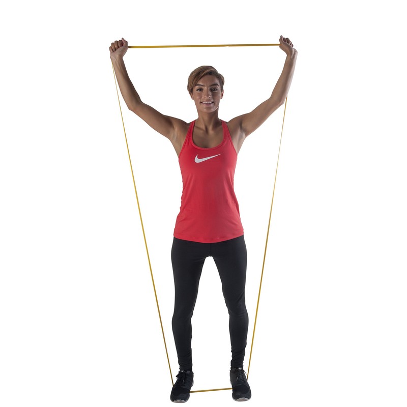 Pure2Improve Widerstand-Fitnessband Leicht, gelb, 101,6x1,3x0,45cm, P2I200090