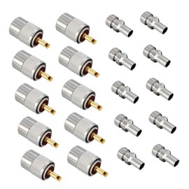 DOITOOL 10pcs Solder Connector Plug with Reducer for Cable High Reliability for Video Headend Applications