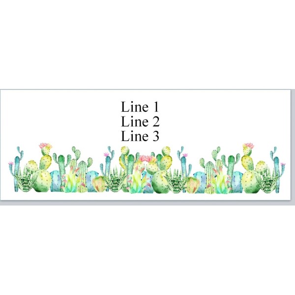 Premium Labels Personalized Address Labels Country Cactus Flowers (JX 589)