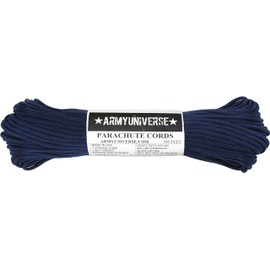 Army Universe Midnight Blue Nylon Paracord 550 lbs Type III 7 Strand USA Made Utility Cord Rope 100 Feet