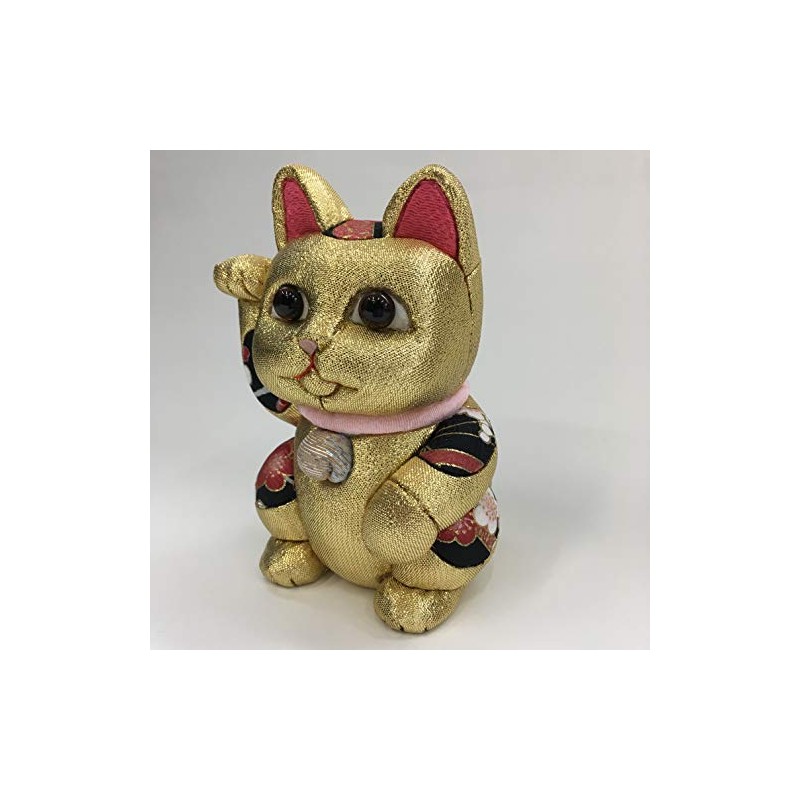 Maneki Neko Large Feng Shui Gold Traditional Craftsman Toko Kakinuma