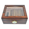 DUCIHBA Cigar Humidors Storage 25-50 Cuba Cigars Case, Tempered Glass