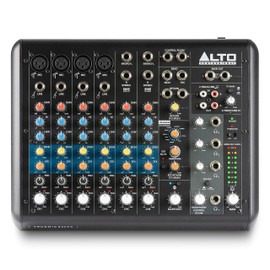 Alto TrueMix 800FX Audio Mixer with 4 XLR Mic Ins, USB Audio Interface and Bluetooth for Podcasting, Live Performance, Recording, DJ, Mac and PC