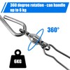 Pack of 20 Wind Spinner Swivel Hooks for Hanging Plants