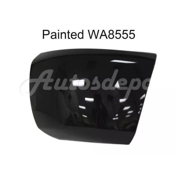 Unbranded Painted Black WA8555 Front Bumper Cap W/O Fog Hole