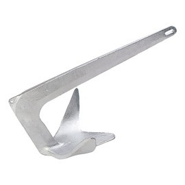 Lewmar Galvanized Steel Claw Anchor 2.2 lbs. for Boats 13'-20', Bruce-Style Claw for Quick Setting, Bow Roller Compatible - 2020202241