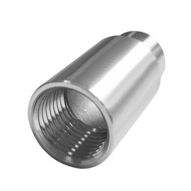 Beduan Stainless Steel Pipe Fittings, 1/2" NPT Male x 1/2" NPT Female Threaded, 2" Length Nipple Cast Pipe (Pack of 2)