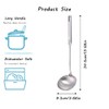 Soup Ladle,304 Stainless Steel Cooking Ladles Long Spoon, Heavy Duty