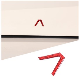 METYOUCAR Car Hood Sticker Carbon Fiber Decal Compatible with Ineos Grenadier 2020-2024,V-Shape Carbon Fiber Sticker (Red Color)