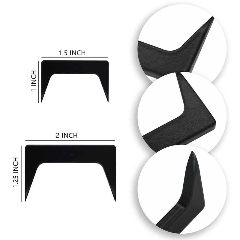 10PCS Pinch Dogs Woodworking 2inch Wood Clamps Square Back Tapered
