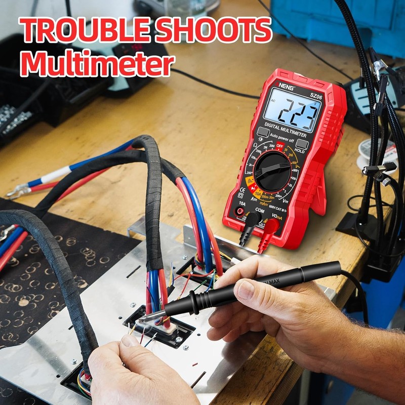 ANENG Digital Multimeter Tester Measures AC/DC Voltage,DC Current Ohm Amp