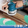 ALPXUXP Sanding Discs 150 mm Velcro 100 Grit Sandpaper 15-Hole
